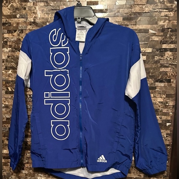 adidas Other - Boys Adidas Blue Windbreaker Jacket